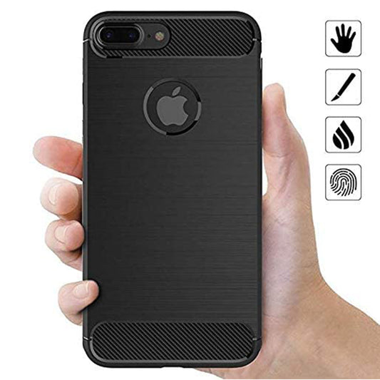 Futrola za Apple iPhone 8 Plus, Techsuit, Karbon, Crna