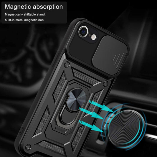 Futrola za Apple iPhone SE (2022) / SE (2020) / 8 / 7, Techsuit, CamShield, Crna