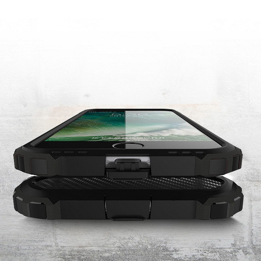Futrola za Apple iPhone SE (2022) / SE (2020) / 8 / 7, Techsuit, Hybrid Armor, Crna