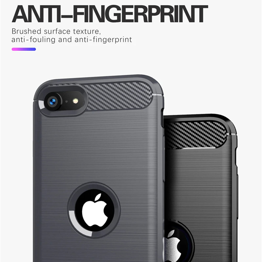 Futrola za Apple iPhone SE (2022) / SE (2020), Techsuit, Karbon, Crna