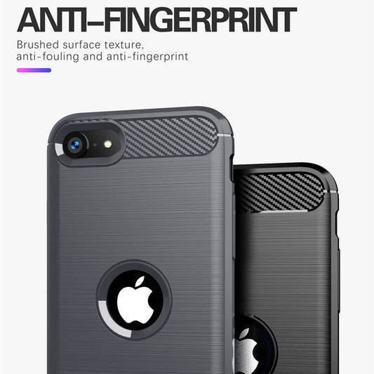 Futrola za Apple iPhone SE (2022) / SE (2020), Techsuit, Karbon, Crna