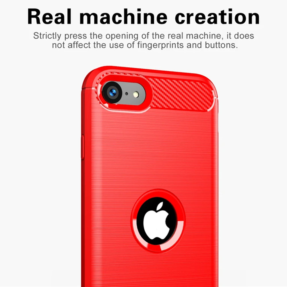 Futrola za Apple iPhone SE (2022) / SE (2020), Techsuit, Karbon, Crna