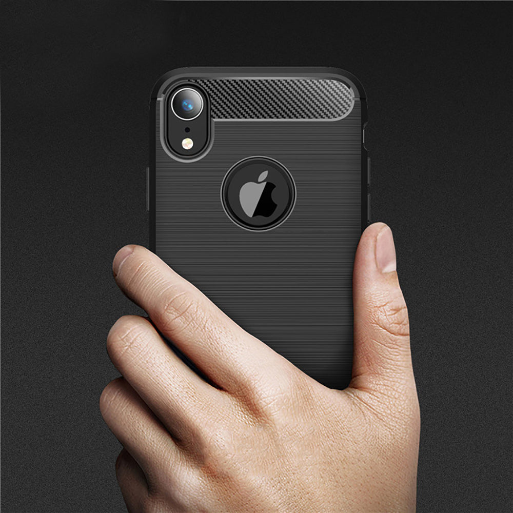 Futrola za Apple iPhone XR, Techsuit, Karbon, Crna