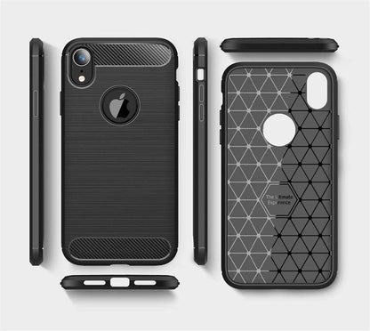 Futrola za Apple iPhone XR, Techsuit, Karbon, Crna