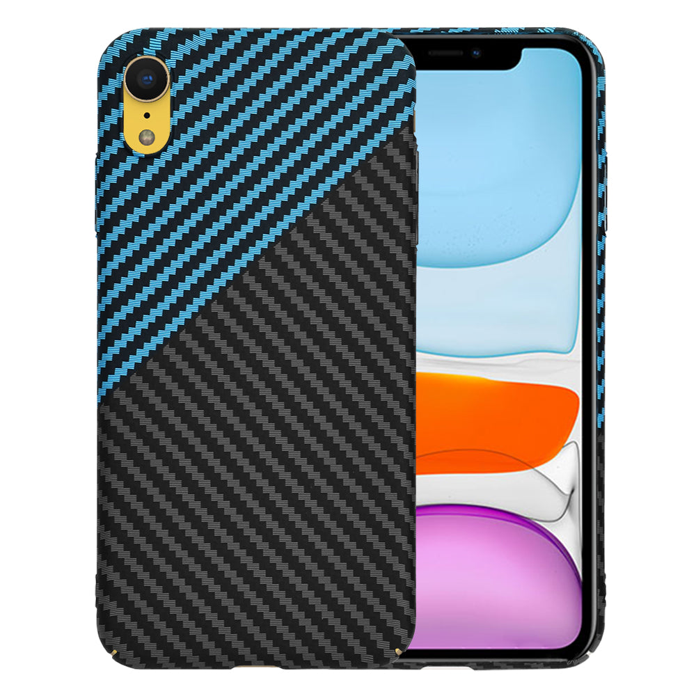 Futrola za Apple iPhone XR, Techsuit, Carbonite FiberShell, Crno Plava