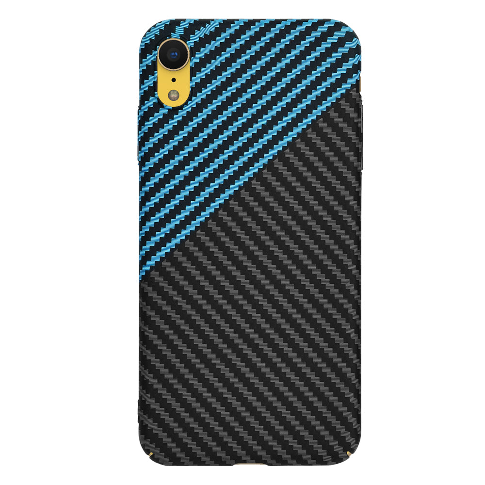Futrola za Apple iPhone XR, Techsuit, Carbonite FiberShell, Crno Plava