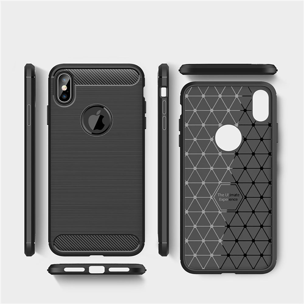 Futrola za Apple iPhone XS Max, Techsuit, Karbon, Crna