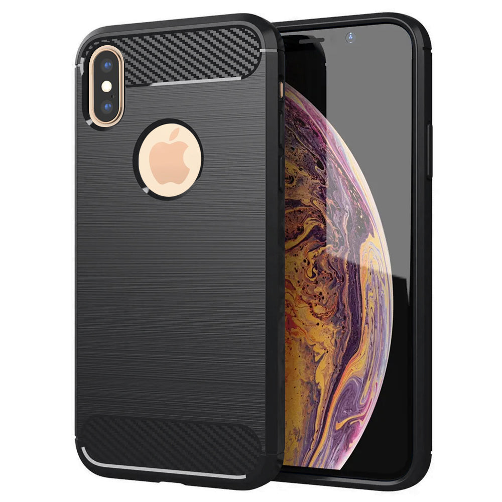 Futrola za Apple iPhone XS Max, Techsuit, Karbon, Crna