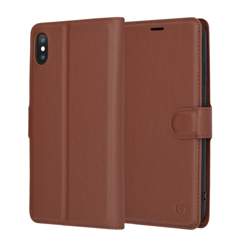 Futrola za Apple iPhone XS Max, Techsuit, Leather Folio, Braon