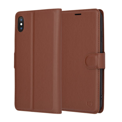 Futrola za Apple iPhone XS Max, Techsuit, Leather Folio, Braon