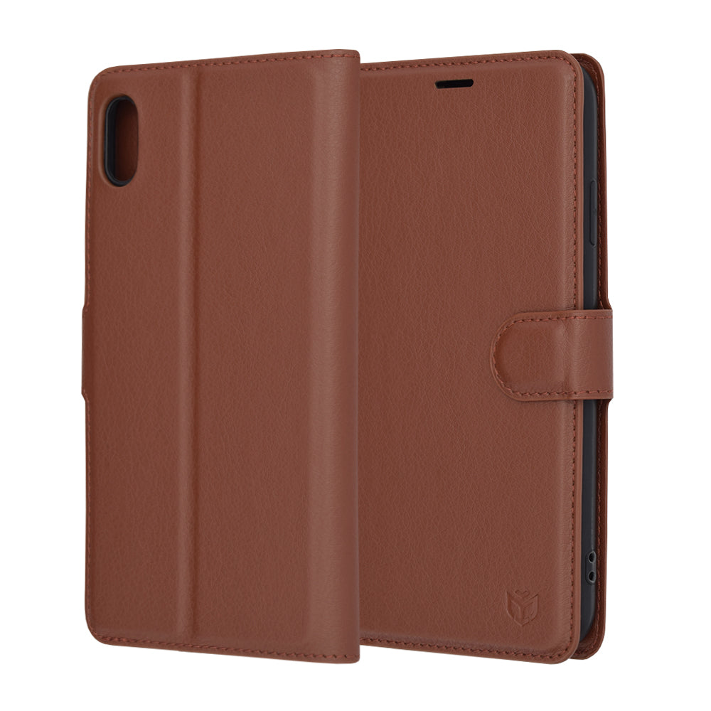 Futrola za Apple iPhone XS Max, Techsuit, Leather Folio, Braon