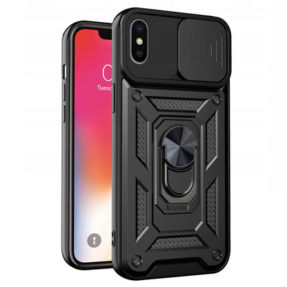 Futrola za Apple iPhone XS / X, Techsuit, CamShield, Crna