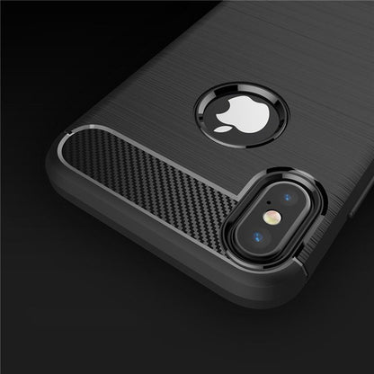 Futrola za Apple iPhone XS / X, Techsuit, Karbon, Crna
