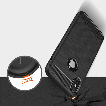 Futrola za Apple iPhone XS / X, Techsuit, Karbon, Crna