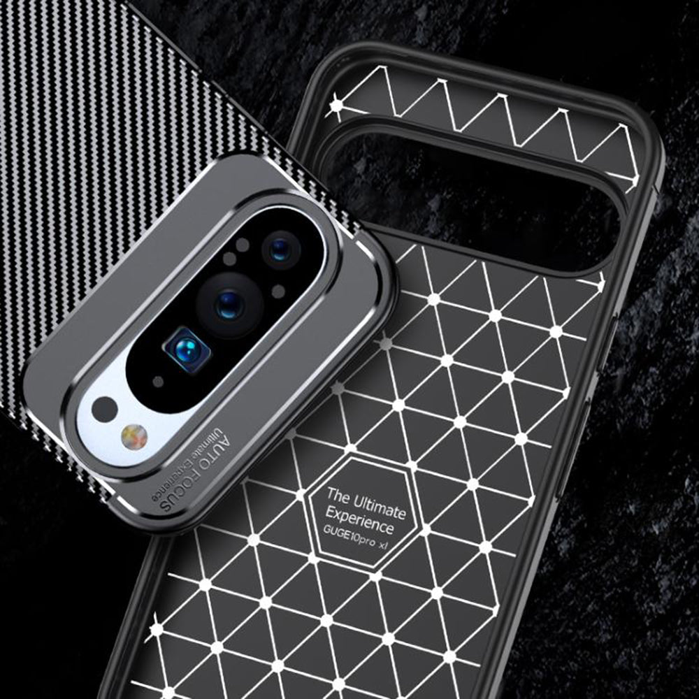 Futrola za Google Pixel 10 Pro / 10, Techsuit, CarbonFiber, Crna