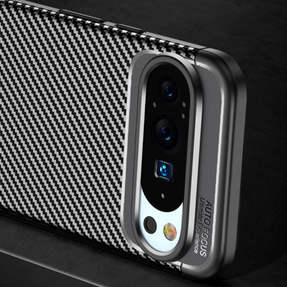 Futrola za Google Pixel 10 Pro / 10, Techsuit, CarbonFiber, Crna