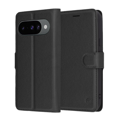 Futrola za Google Pixel 10 Pro / 10, Techsuit, Leather Folio, Crna
