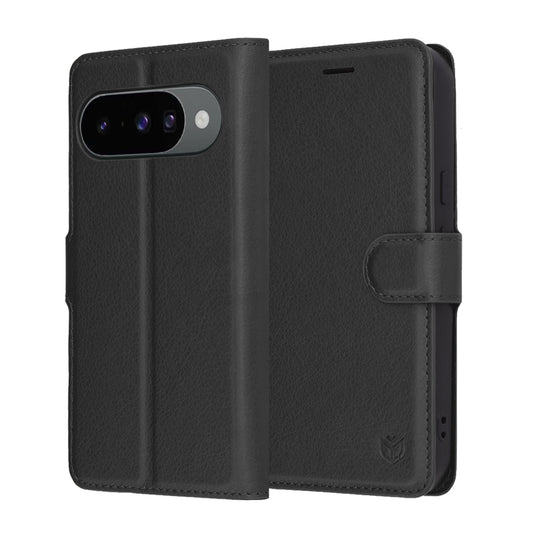 Futrola za Google Pixel 10 Pro / 10, Techsuit, Leather Folio, Crna