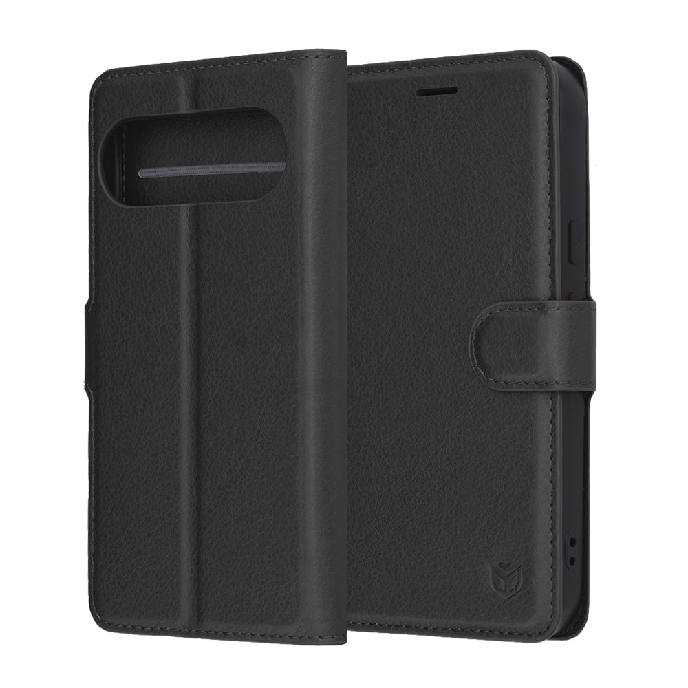Futrola za Google Pixel 10 Pro / 10, Techsuit, Leather Folio, Crna