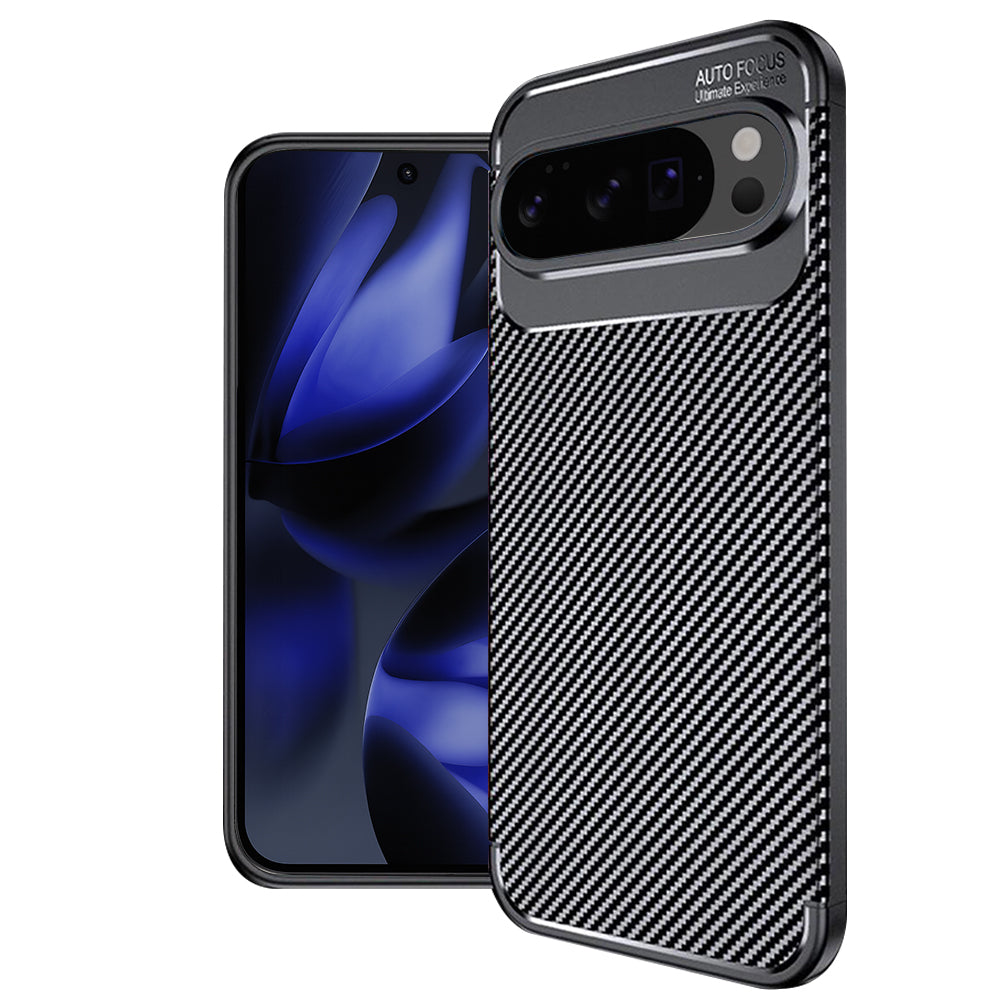 Futrola za Google Pixel 10 Pro XL, Techsuit, CarbonFiber, Crna