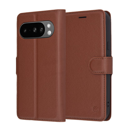 Futrola za Google Pixel 10 Pro XL, Techsuit, Leather Folio, Braon