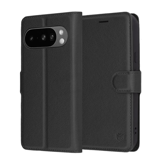 Futrola za Google Pixel 10 Pro XL, Techsuit, Leather Folio, Crna