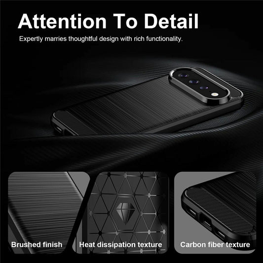 Futrola za Google Pixel 11 Pro / 11, Techsuit, Karbon, Crna