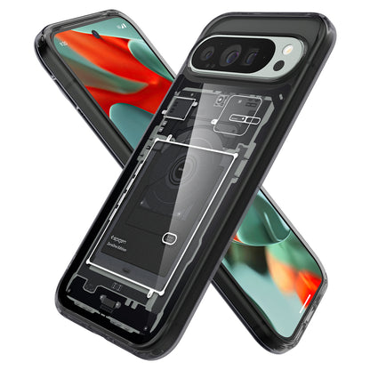 Futrola za Google Pixel 9 Pro XL, Spigen, Ultra Hybrid Zero One, Crna ACS07722