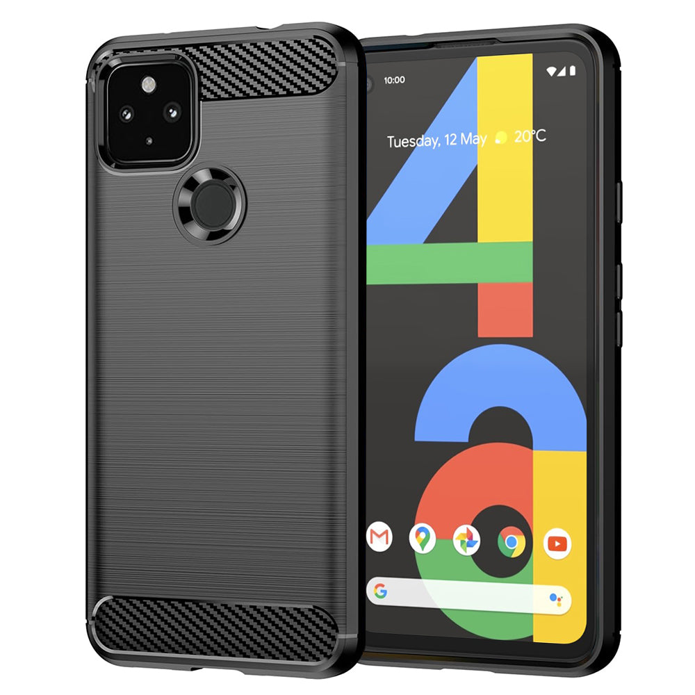 Futrola za Google Pixel 4a 5G, Techsuit, Karbon, Crna
