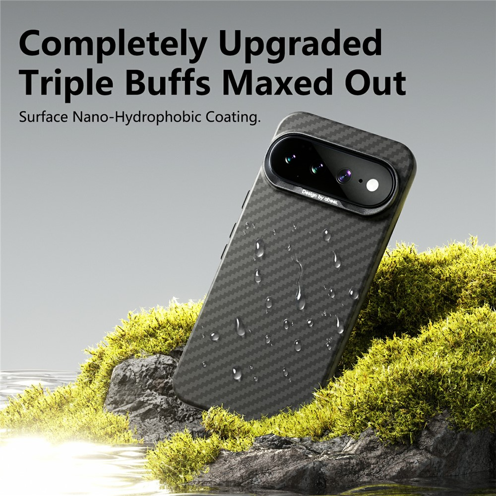 Futrola za Google Pixel 10 Pro / 10, Abeei, Carbon Minimalist, Crna