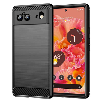 Futrola za Google Pixel 6, Techsuit, Karbon, Crna