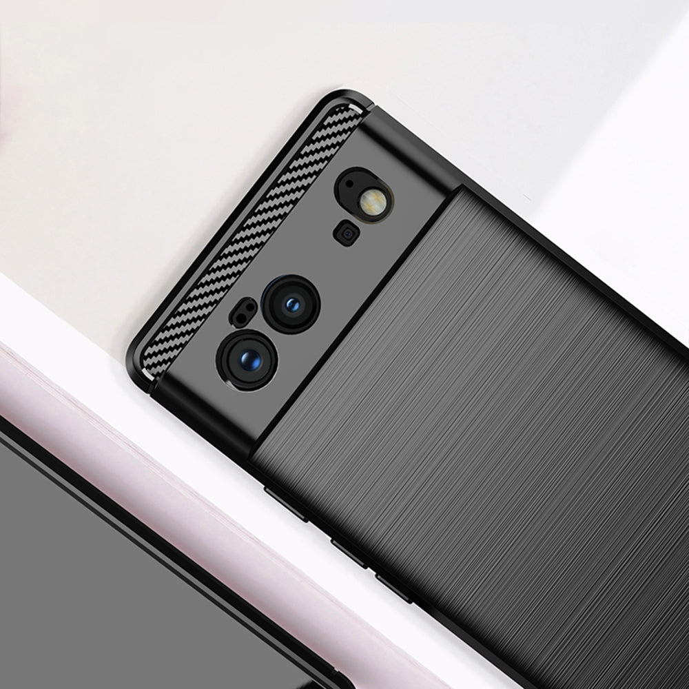 Futrola za Google Pixel 6, Techsuit, Karbon, Crna