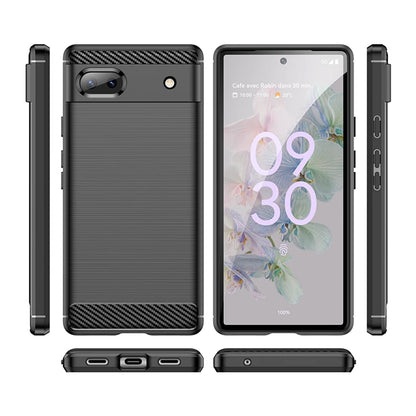 Futrola za Google Pixel 6a, Techsuit, Karbon, Crna