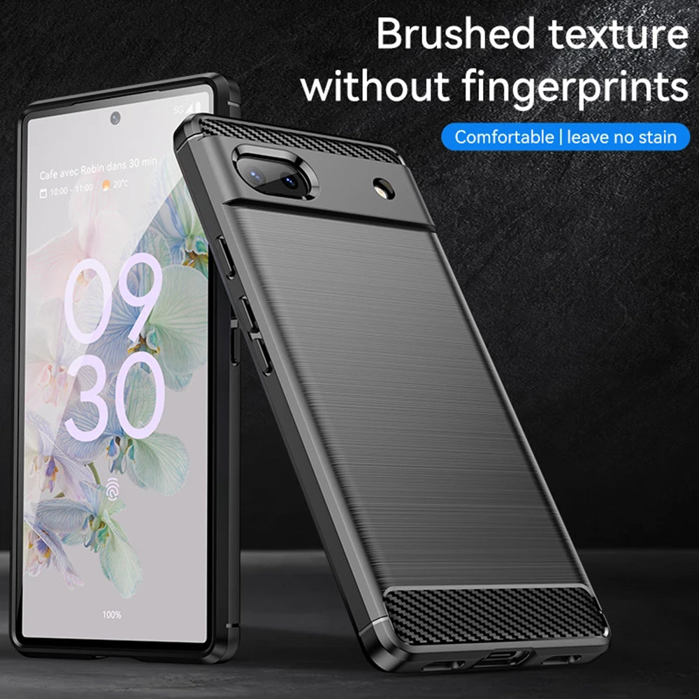 Futrola za Google Pixel 6a, Techsuit, Karbon, Crna