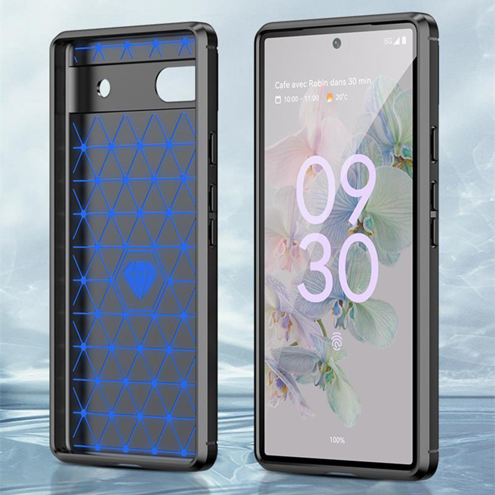 Futrola za Google Pixel 6a, Techsuit, Karbon, Crna