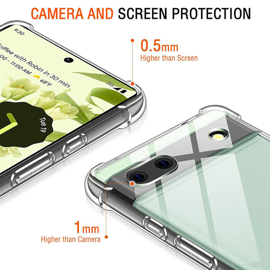 Futrola za Google Pixel 6a, Techsuit, Shockproof Clear, Providna