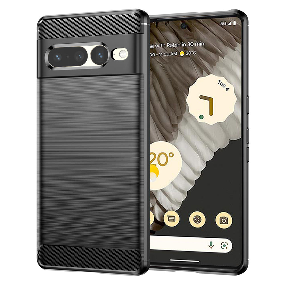 Futrola za Google Pixel 7 Pro, Techsuit, Karbon, Crna