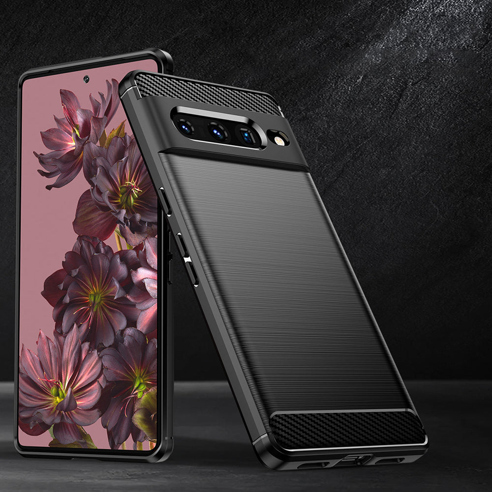 Futrola za Google Pixel 7 Pro, Techsuit, Karbon, Crna