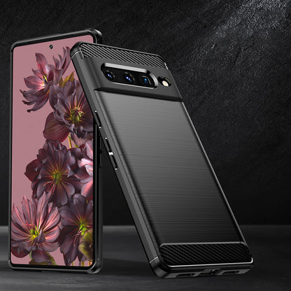 Futrola za Google Pixel 7 Pro, Techsuit, Karbon, Crna