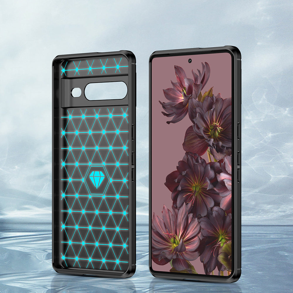 Futrola za Google Pixel 7 Pro, Techsuit, Karbon, Crna