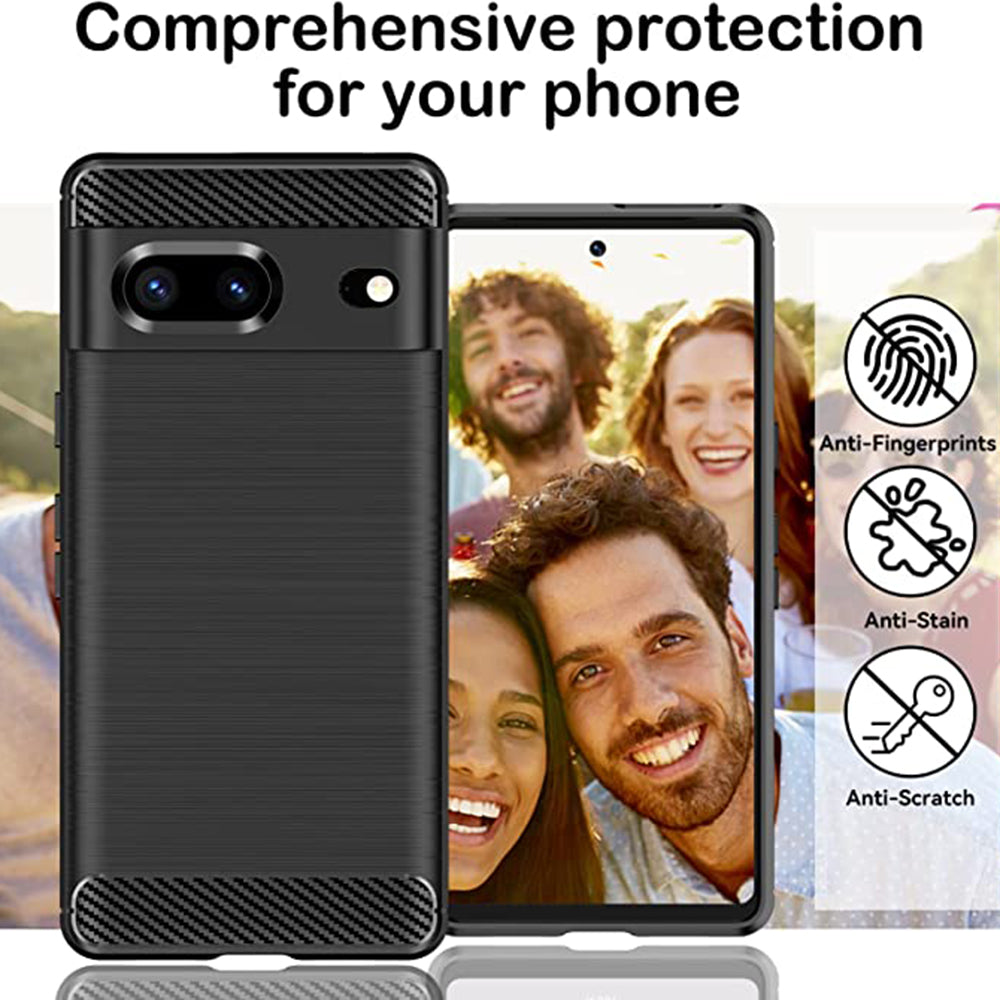 Futrola za Google Pixel 7, Techsuit, Karbon, Crna