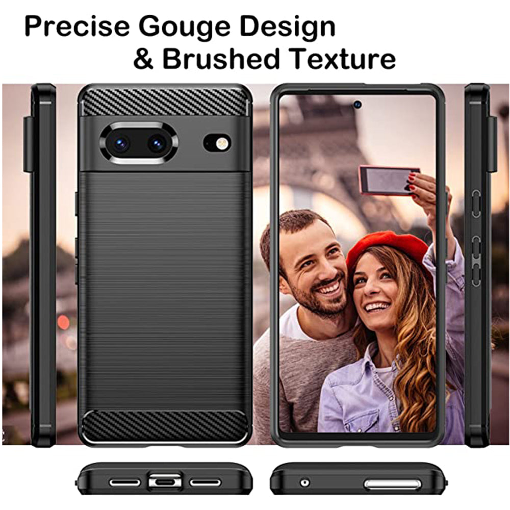 Futrola za Google Pixel 7, Techsuit, Karbon, Crna