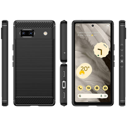 Futrola za Google Pixel 7a, Techsuit, Karbon, Crna