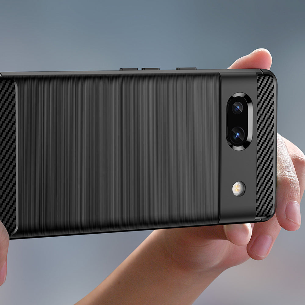 Futrola za Google Pixel 7a, Techsuit, Karbon, Crna