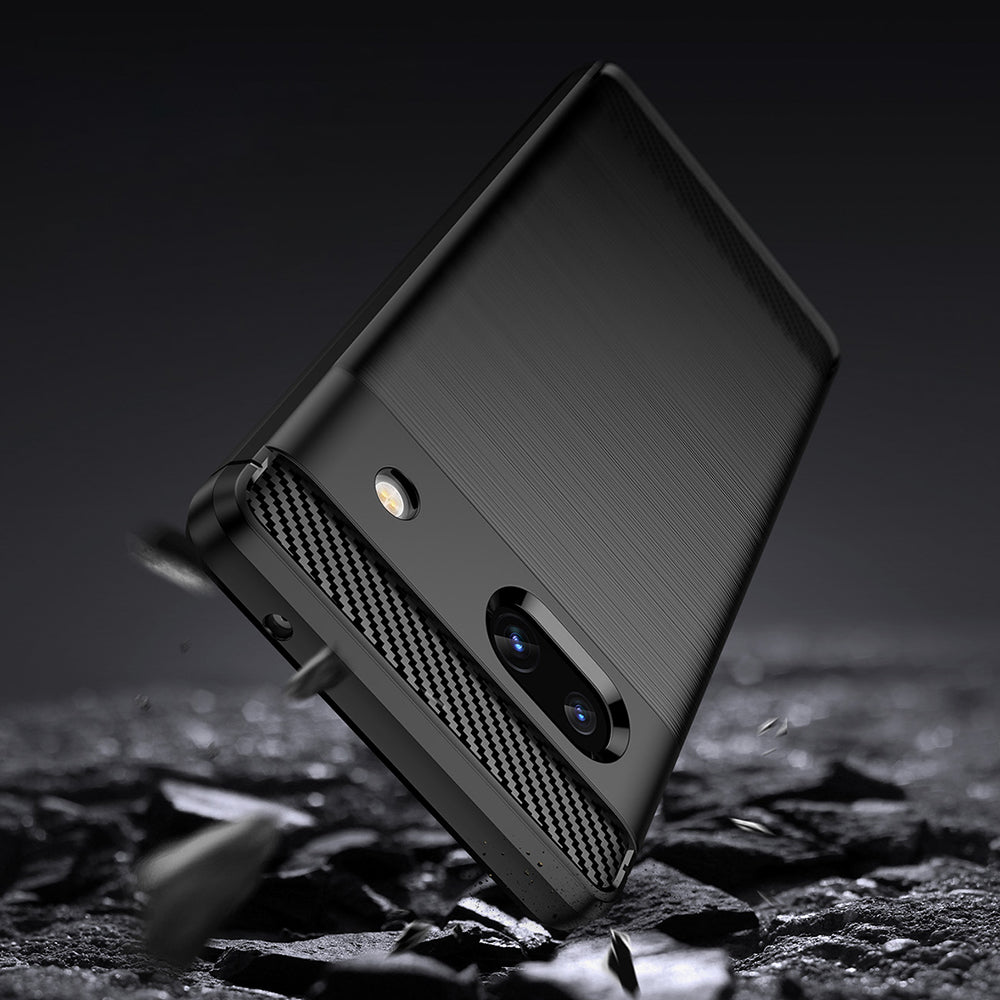 Futrola za Google Pixel 7a, Techsuit, Karbon, Crna