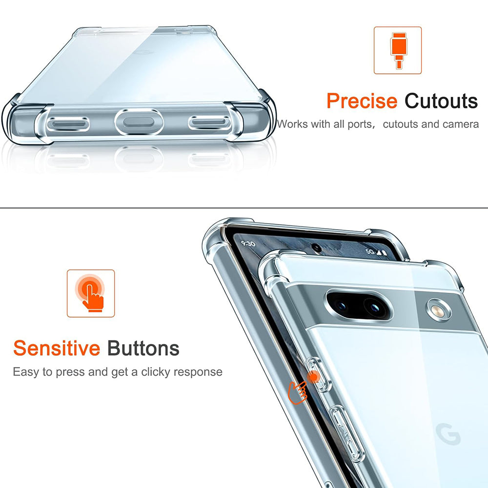 Futrola za Google Pixel 7a, Techsuit, Shockproof Clear, Providna