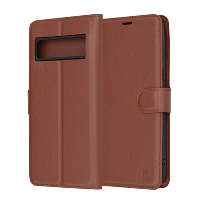 Futrola za Google Pixel 8 Pro, Techsuit, Leather Folio, Braon