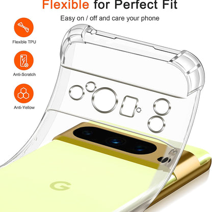 Futrola za Google Pixel 8 Pro, Techsuit, Shockproof Clear, Providna