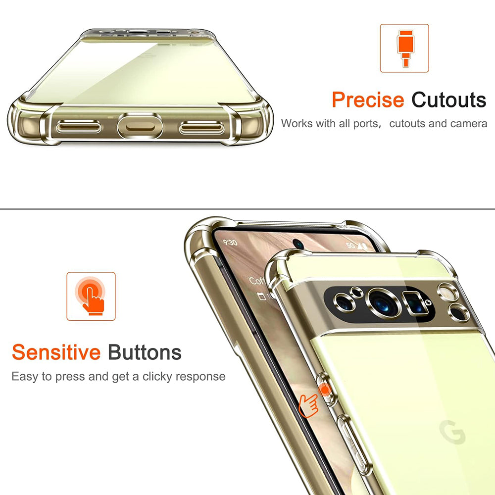 Futrola za Google Pixel 8 Pro, Techsuit, Shockproof Clear, Providna