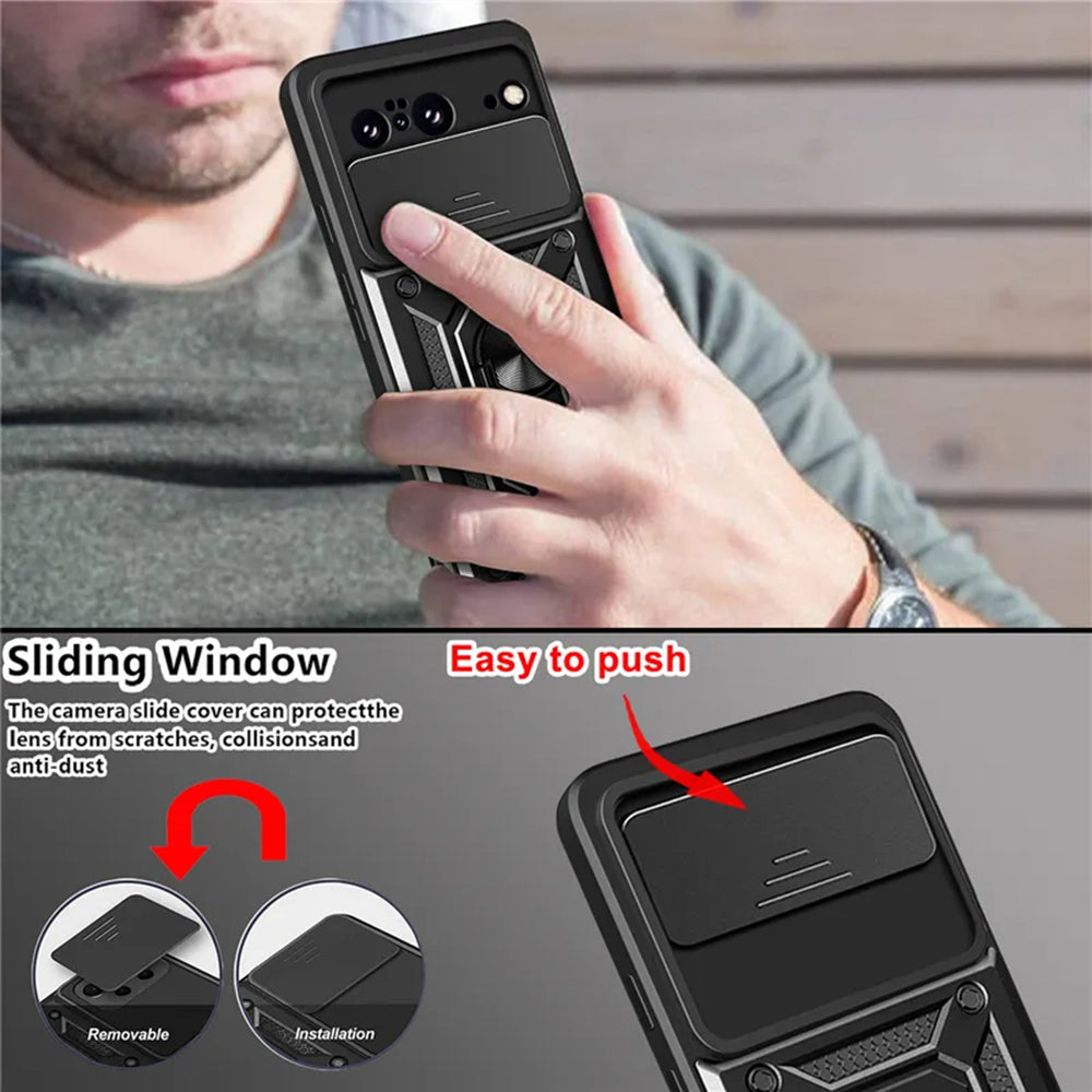 Futrola za Google Pixel 8, Techsuit, CamShield, Crna